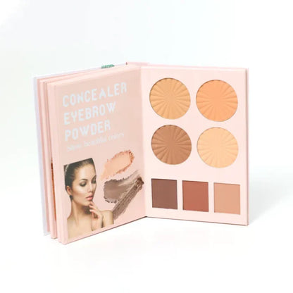 Mocallure 4 In 1 Eyeshadow, Highlihter, Blushes, Contour Book