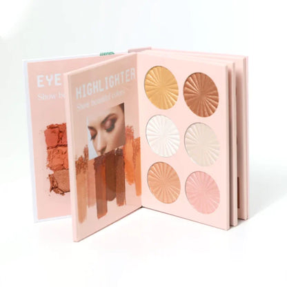 Mocallure 4 In 1 Eyeshadow, Highlihter, Blushes, Contour Book