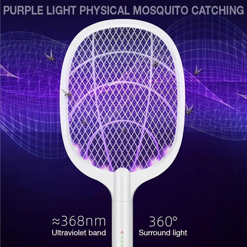 2 In 1 Rechargable Mosquito Racket