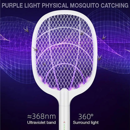 2 In 1 Rechargable Mosquito Racket