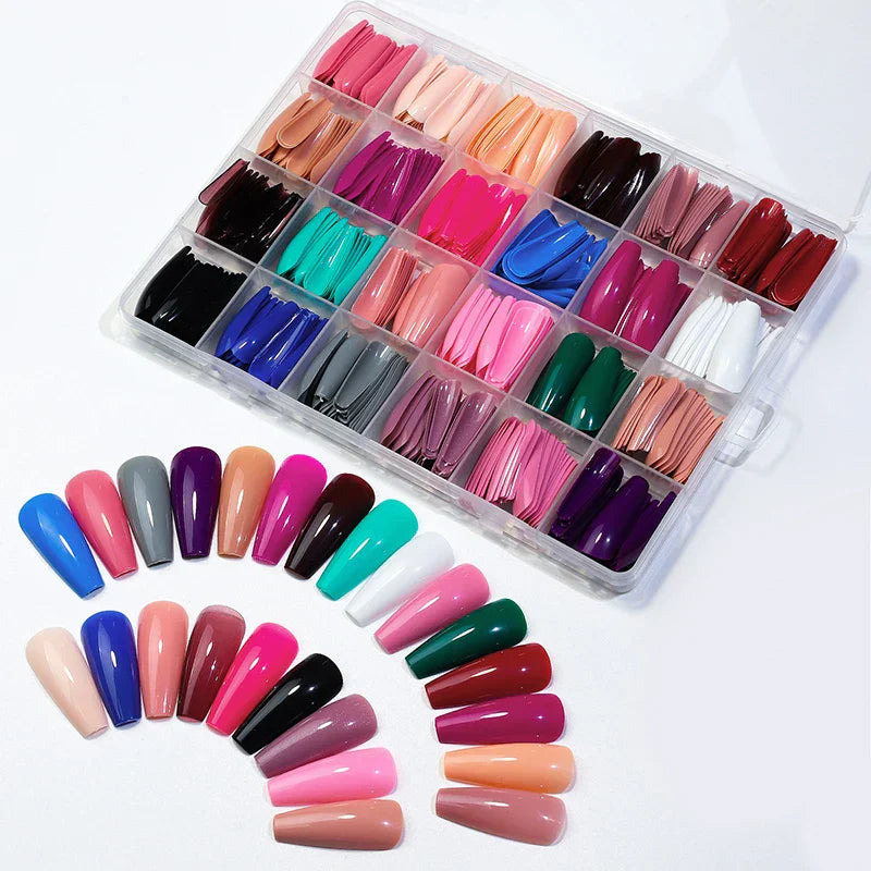 576 Nails Box 24 Different Shades