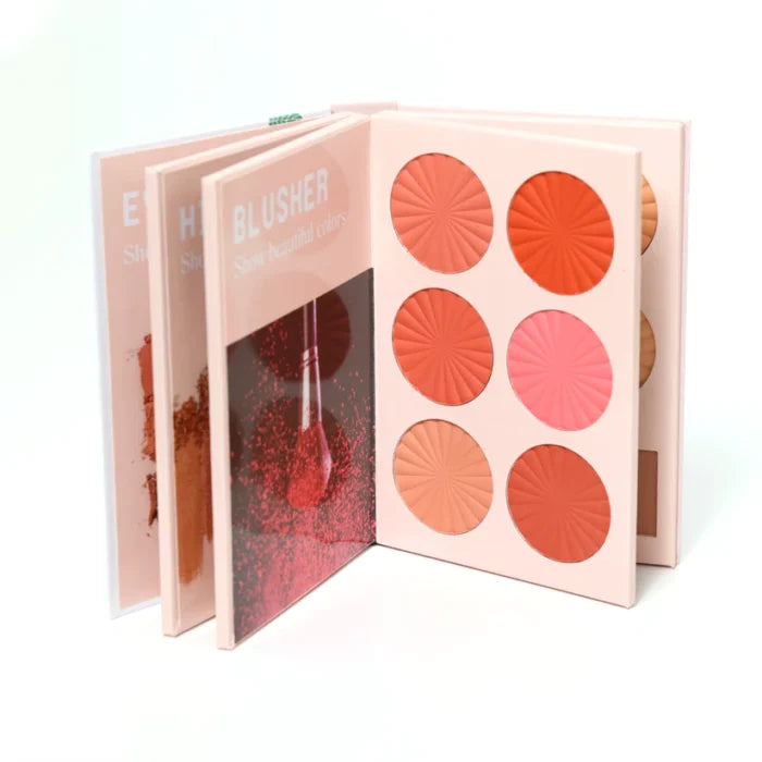 Mocallure 4 In 1 Eyeshadow, Highlihter, Blushes, Contour Book