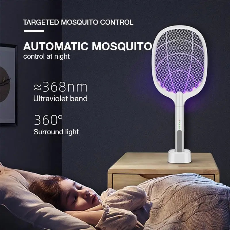 2 In 1 Rechargable Mosquito Racket