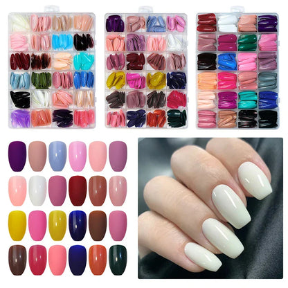 576 Nails Box 24 Different Shades