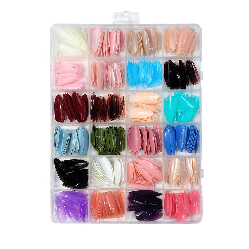 576 Nails Box 24 Different Shades