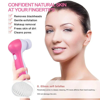 5 in 1 Facial Electric Cleanser and Massager, Face Massager Machine