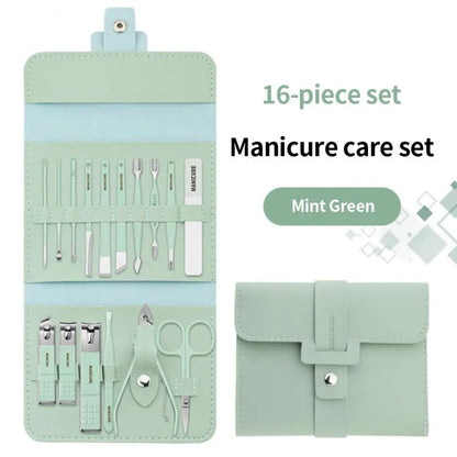 Manicure Pedicure Grooming Kit, Stainless Steel Set, Nail Cutter Set